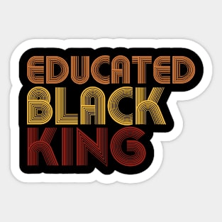 educated black king Sticker